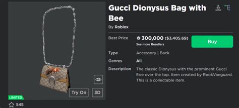 gucci bee bag roblox|virtual gucci bag.